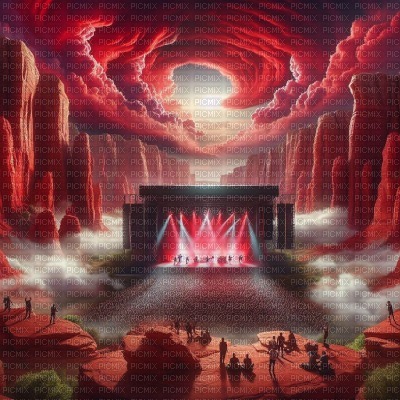 Red Canyon Rock Stage - фрее пнг