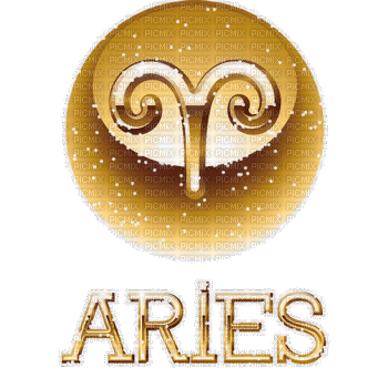 Y.A.M._Zodiac Aries text - GIF animado grátis