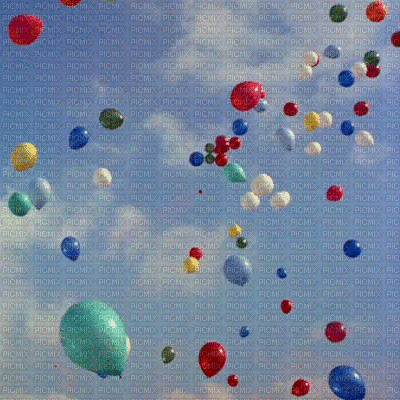 Balloons Animated Background - Бесплатни анимирани ГИФ