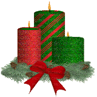 Christmas Candles - Δωρεάν κινούμενο GIF