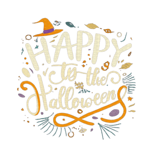 halloween happy text - Free PNG