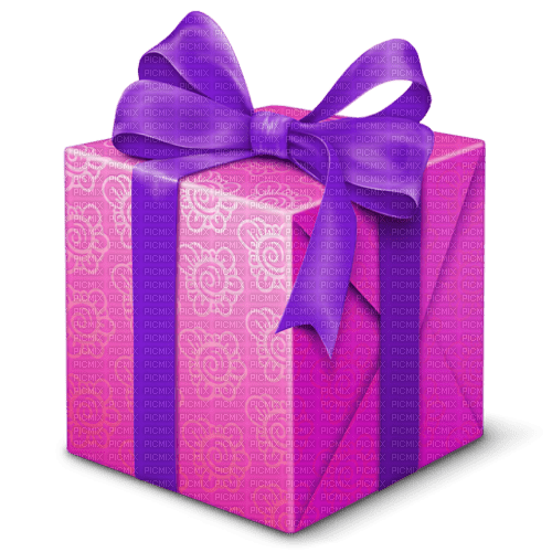 kikkapink deco scrap birthday gift purple - nemokama png