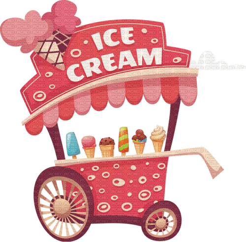 ice cream cart Bb2 - bezmaksas png