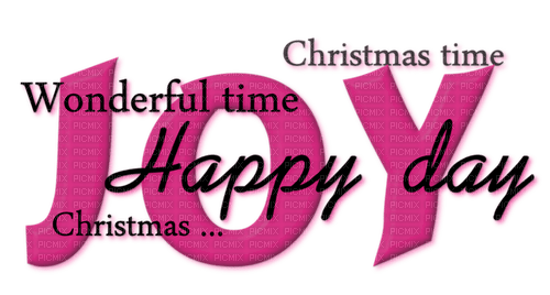 Christmas.Text.Pink.Black - PNG gratuit
