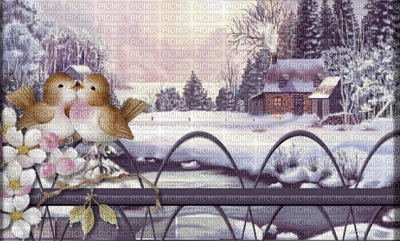 bird kiss.. Nitsa Papakon - Ingyenes animált GIF