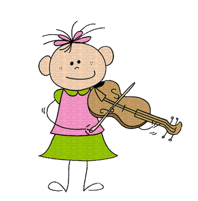 little violinist - Animovaný GIF zadarmo