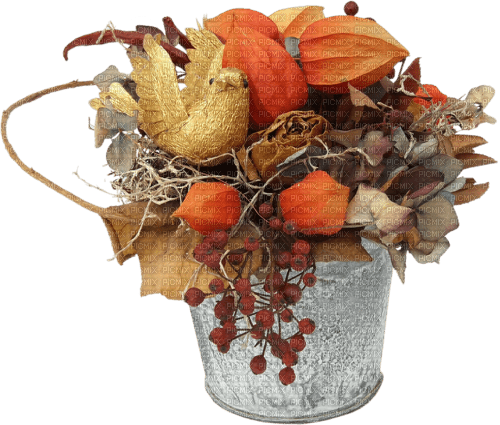 autumn vase pot sunshine3 - png gratis