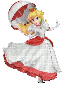 Peach Mario - Ilmainen animoitu GIF