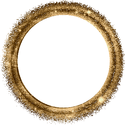 gold circle frame (created with gimp) - GIF animé gratuit