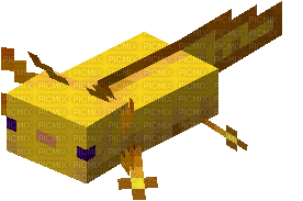 Yellow Axolotl - GIF animé gratuit