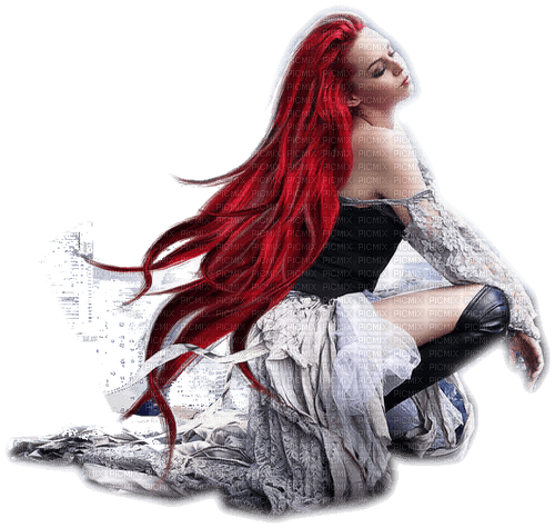 femme, Red hair fantasy woman,Adam64 - gratis png