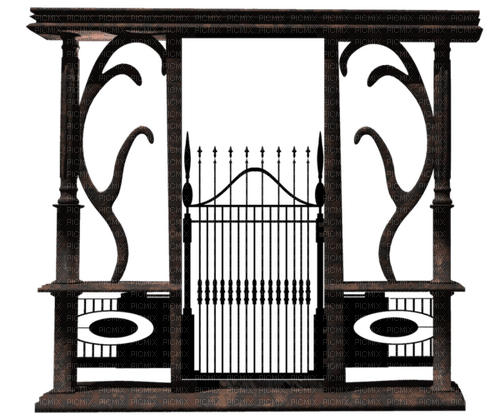 dolceluna gothic arch entrance gate brown - ilmainen png