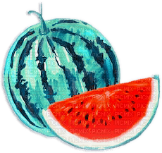 soave deco summer fruit watermelon blue orange - png ฟรี
