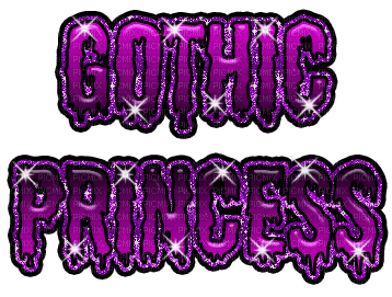 Kaz_Creations Animated Text Gothic Princess - Безплатен анимиран GIF