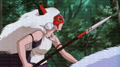 ♥Princess Mononoke♥ - Ilmainen animoitu GIF