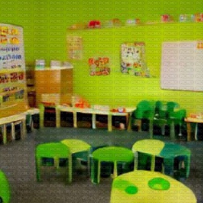 Green Preschool Background - ücretsiz png