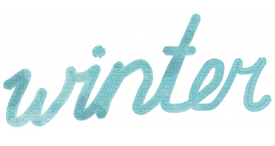 Winter.Text.turquoise.Victoriabea - kostenlos png