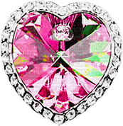 Heart.Gems.Jewels.White.Pink - nemokama png