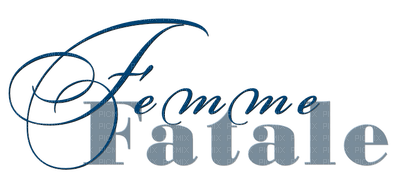 Kaz_Creations Logo Text Femme Fatale - bezmaksas png