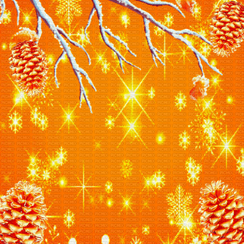 LU / BG/animated.winter.treepin..snow.orange.idca - GIF animado grátis