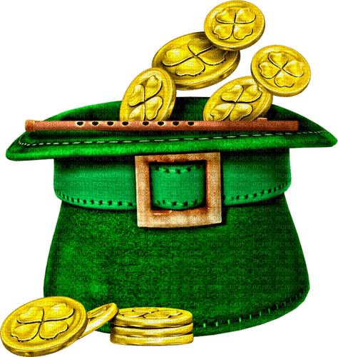 Hat,Coins And Flute - ücretsiz png