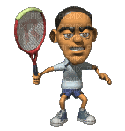 tennis player bp - Nemokamas animacinis gif