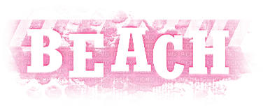 soave text deco summer beach pink - Free PNG
