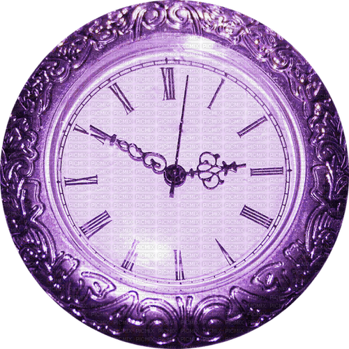kikkapink purple clock vintage - kostenlos png