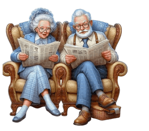 Oma en opa - 免费PNG