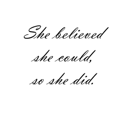 she believed/ words - png ฟรี