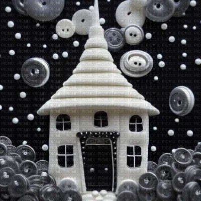 Button Haunted House - 免费PNG