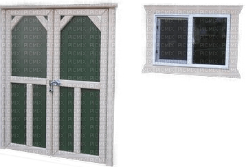 Tür mit Fenster - 免费PNG