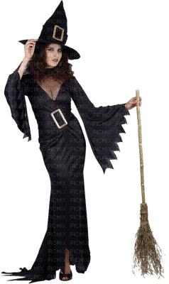 femme sorcière halloween - ücretsiz png
