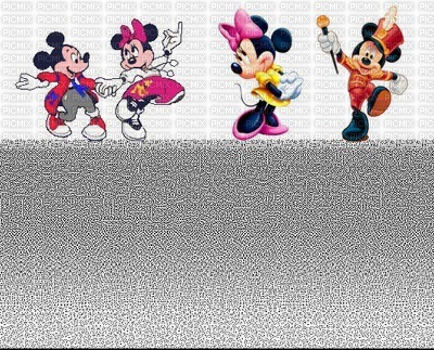 image encre couleur texture Minnie Mickey Disney anniversaire effet edited by me - png ฟรี