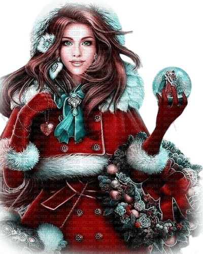 kikkapink girl fantasy christmas - png grátis