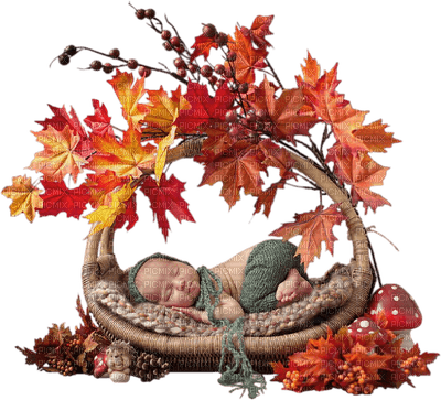 Kaz_Creations Autumn Deco Baby Enfant Child - PNG gratuit