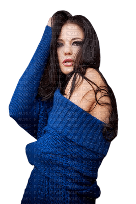 Kaz_Creations Woman Femme Blue - gratis png