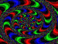 colorful static spiral - GIF เคลื่อนไหวฟรี