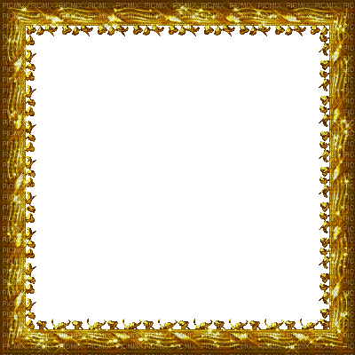 chantalmi cadre frame doré golden - Free animated GIF
