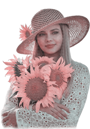 kikkapink pink teal woman spring summer - безплатен png