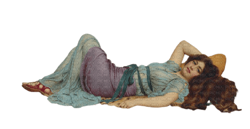relaxed lady - PNG gratuit