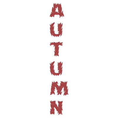 text autumn automne - png ฟรี