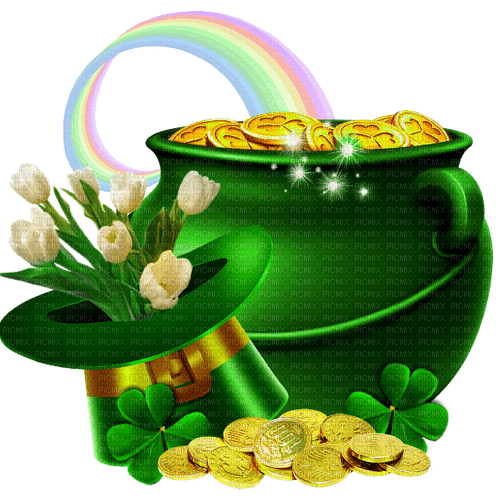St.Patrick's Day.Cluster.Green - PNG gratuit