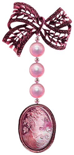 Vintage.Cameo.Pearls.Pink - δωρεάν png
