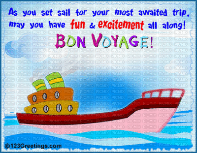 Bon Voyage - GIF animé gratuit
