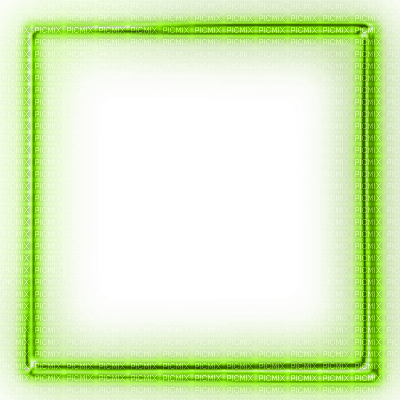 Green Neon Frame - Free PNG