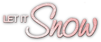 soave text winter let it snow pink - ingyenes png