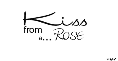 kiss from a rose text - png gratis