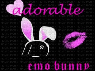 emo bunny - 免费PNG