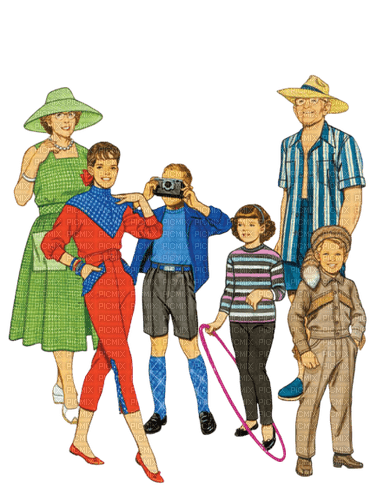 loly33 famille vintage - 無料png